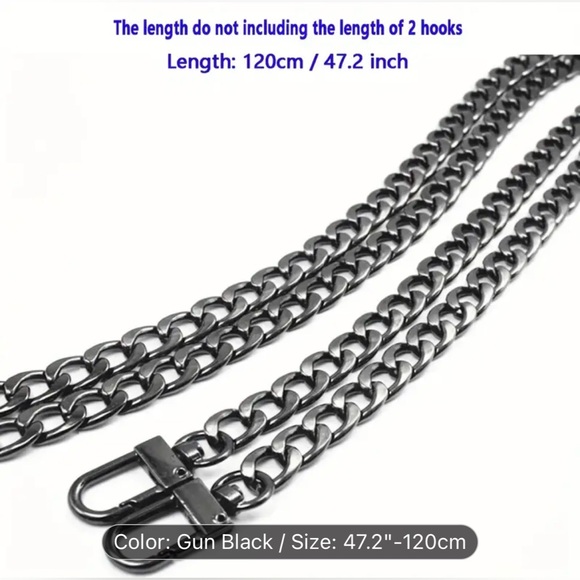 Crossbody chain replacement purse strap - Picture 6 of 6